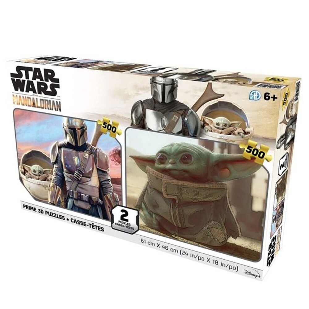 Star Wars The Mandalorian Prime 3D Puzzle Set (2 Puzzles) – Open Box